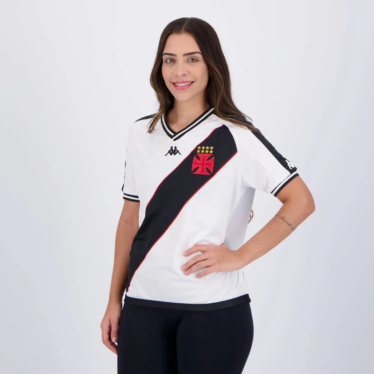 camisa_kappa_vasco_ii_2024_feminina_130096_3_a242d97de37802bbbf2b220c9196f7d2 Vasco 2024/25 Away Jersey - Women's - Image 1