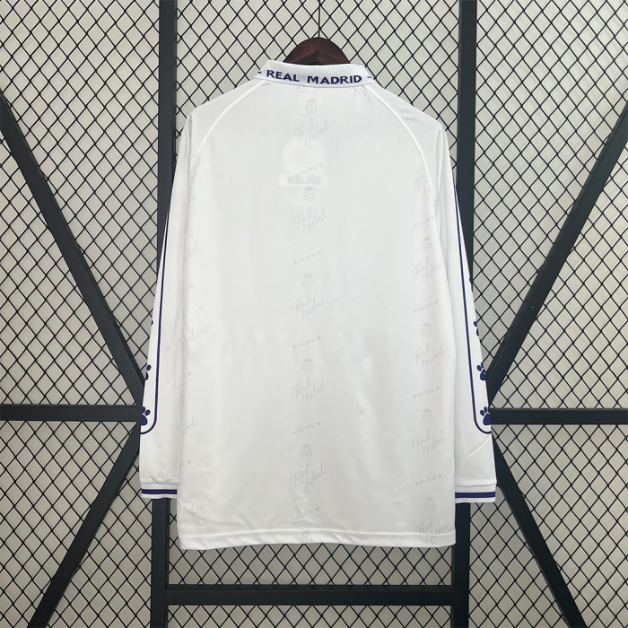 Real Madrid 1994/96 Home Jersey Long Sleeve – Retro Version - Image 2