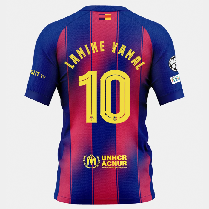 Barcelona 2025/26 Lamine Yamal #10 Home Jersey – Player Version - Image 1