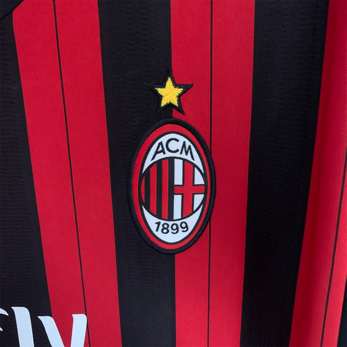 AC Milan 2013/14 Home Jersey Long Sleeve – Retro Version - Image 2