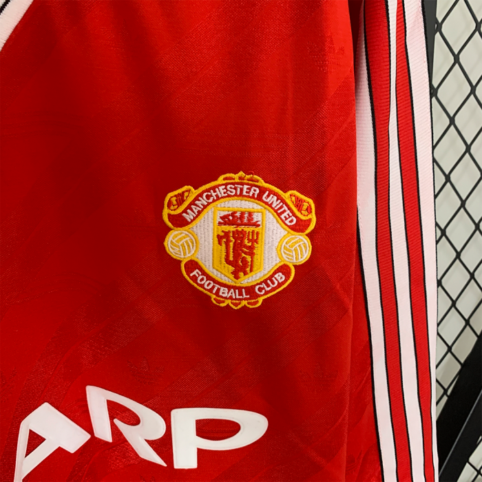 Manchester United 1986/88 Home Jersey Long Sleeve – Retro Version - Image 2