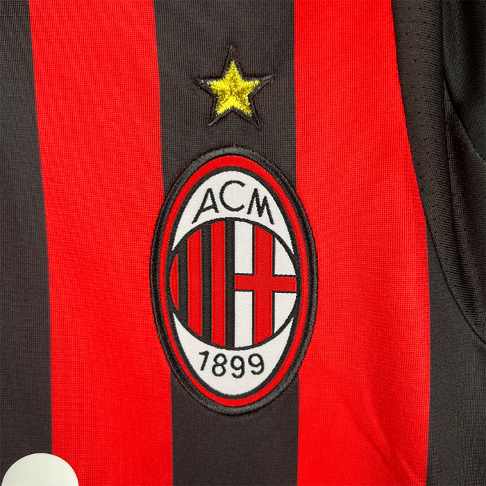 AC Milan 2009/10 Home Jersey Long Sleeve – Retro Version - Image 2