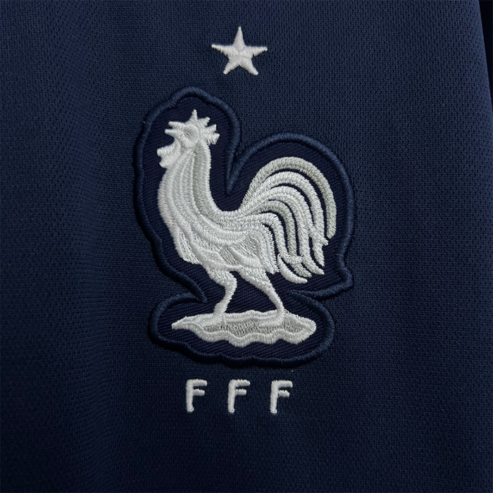 France 2014 Home Jersey Long Sleeve – Retro Version - Image 2