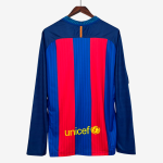 Barcelona 2016/17 Home Jersey Long Sleeve – Retro Version - Image 2