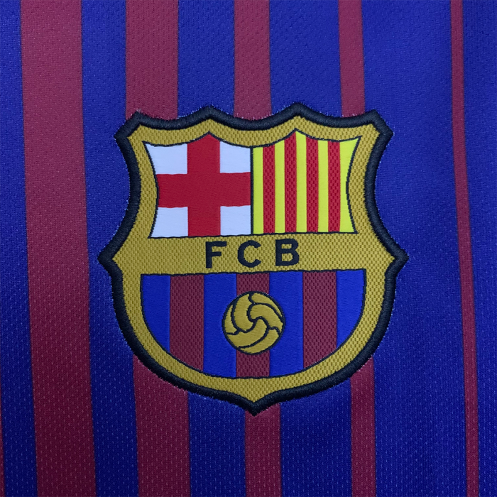 Barcelona 2017/18 Home Jersey Long Sleeve – Retro Version - Image 2