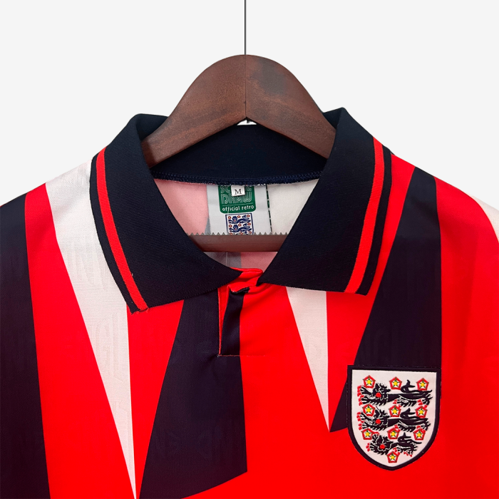 England 1992 Away Jersey – Retro Version - Image 3
