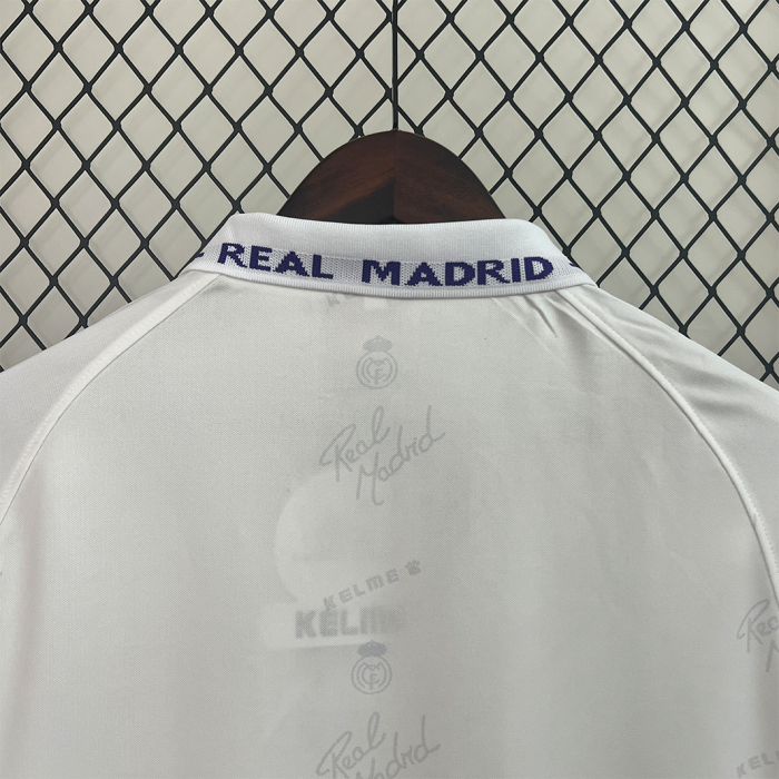 Real Madrid 1994/96 Home Jersey Long Sleeve – Retro Version - Image 3