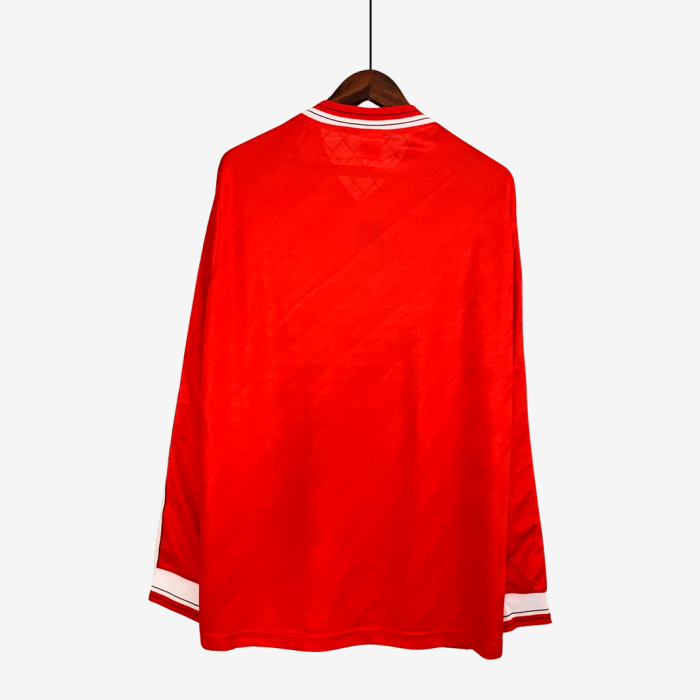Manchester United 1986/88 Home Jersey Long Sleeve – Retro Version - Image 3
