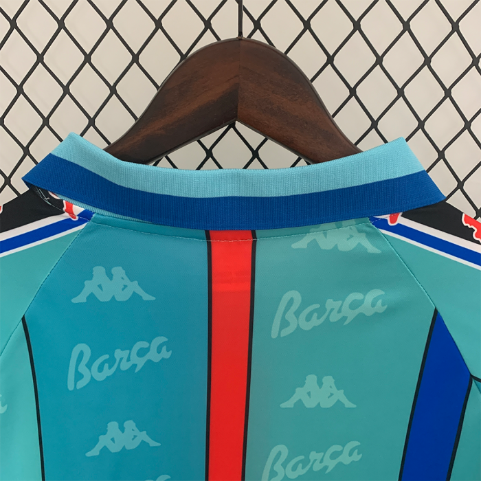 Barcelona 1996/97 Away Jersey Long Sleeve – Retro Version - Image 3