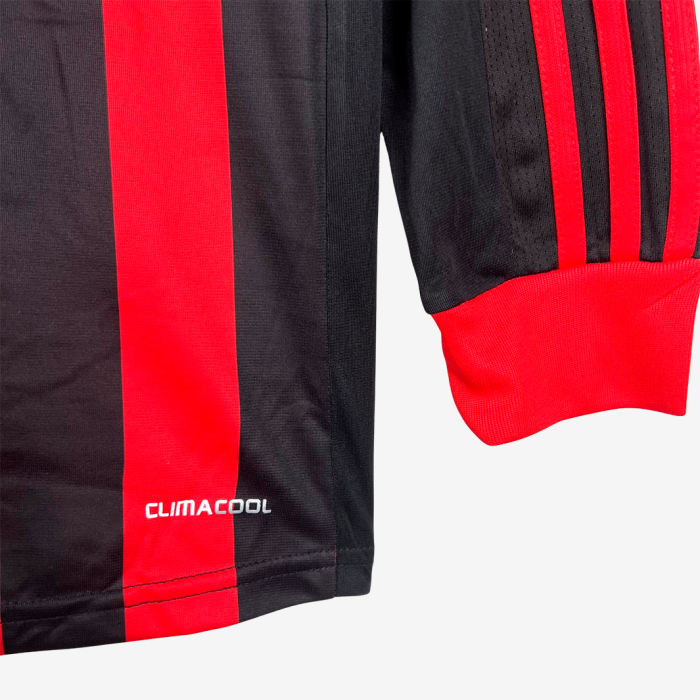 AC Milan 2009/10 Home Jersey Long Sleeve – Retro Version - Image 3