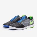 Nike Lunar Gato 2 IC - Nero/Lime Glow/Azzurro Foto - Image 2