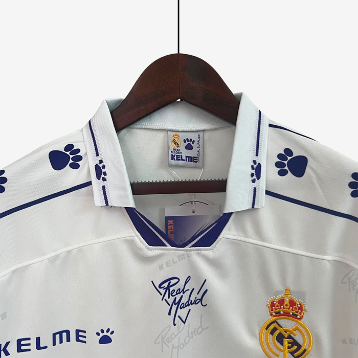 Real Madrid 1994/96 Home Jersey Long Sleeve – Retro Version - Image 4