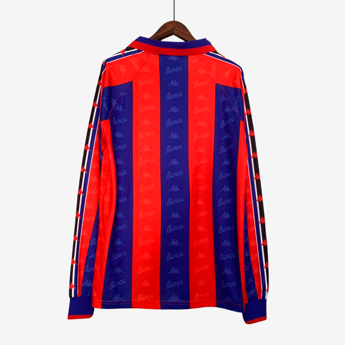 Barcelona 1996/97 Home Jersey Long Sleeve – Retro Version - Image 3