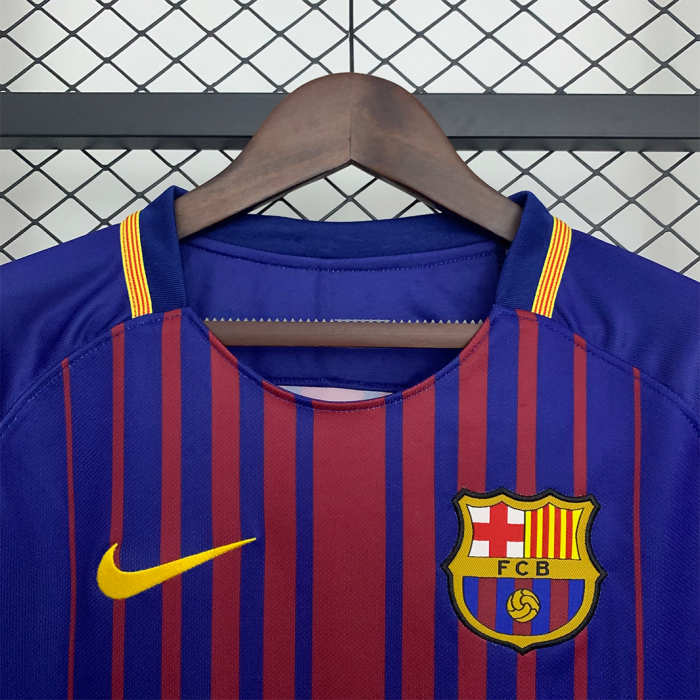 Barcelona 2017/18 Home Jersey Long Sleeve – Retro Version - Image 4