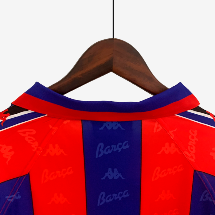 Barcelona 1996/97 Home Jersey Long Sleeve – Retro Version - Image 4