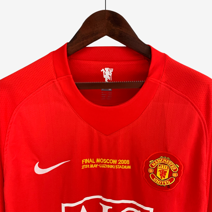 Manchester United 2007/08 Home Jersey Long Sleeve Champions League – Retro Version - Image 6