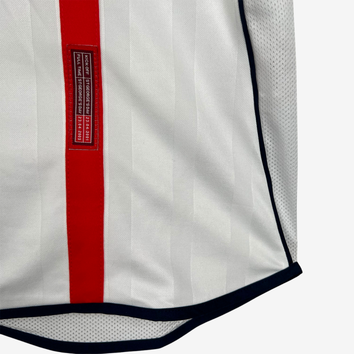 England 2002 Home Jersey – Retro Version - Image 6