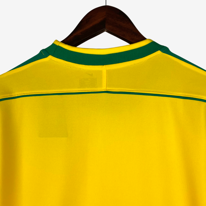 Brazil 1998 Home Jersey Long Sleeve – Retro Version - Image 6