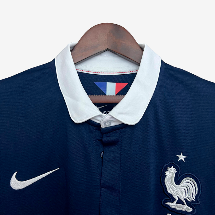 France 2014 Home Jersey Long Sleeve – Retro Version - Image 5