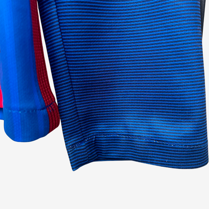 Barcelona 2016/17 Home Jersey Long Sleeve – Retro Version - Image 6