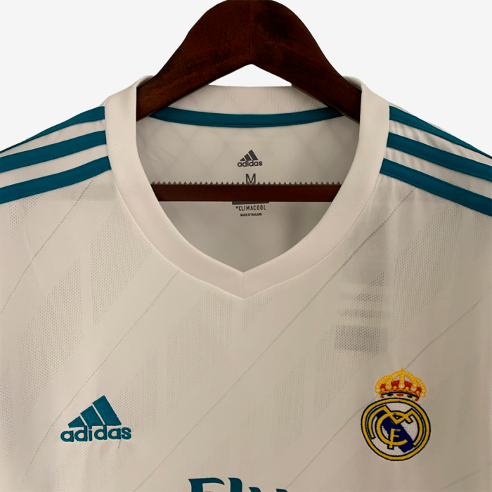 Real Madrid 2017/18 Home Jersey Long Sleeve – Retro Version - Image 7