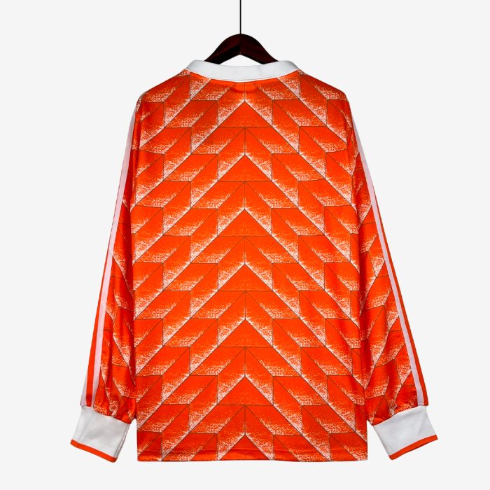 Netherlands 1998 Home Jersey Long Sleeve – Retro Version - Image 7