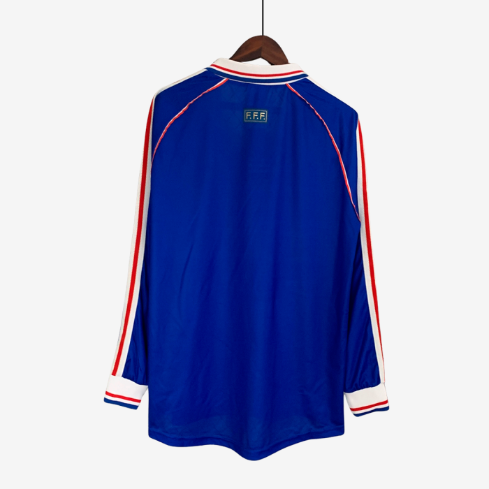 France 1998 Home Jersey Long Sleeve – Retro Version - Image 8