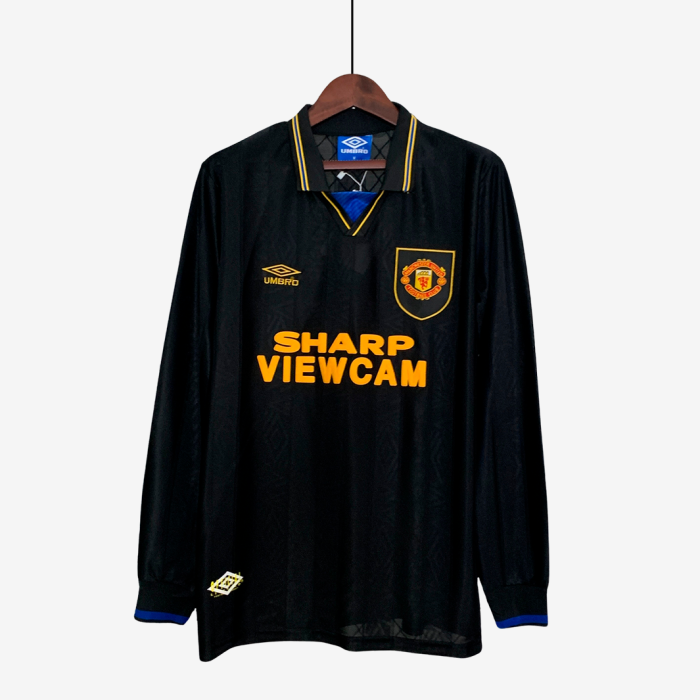 Manchester United 1993/95 Away Jersey Long Sleeve – Retro Version - Image 1