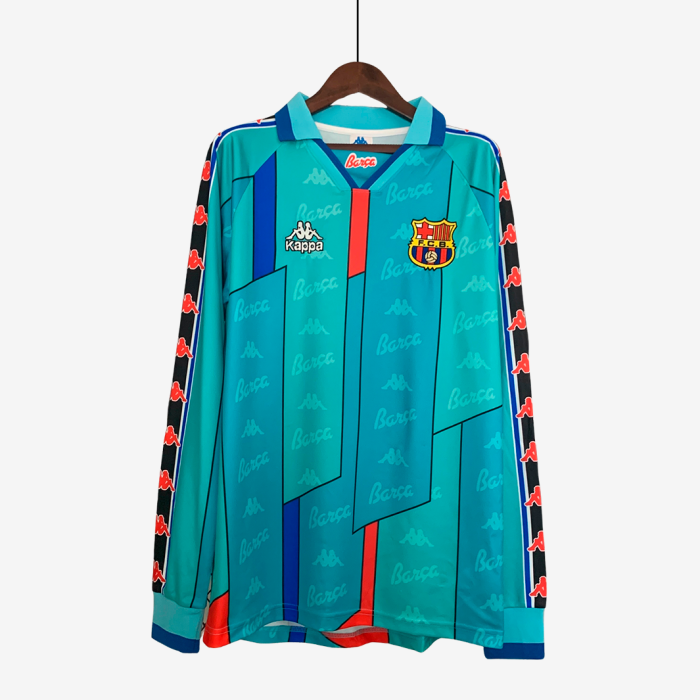 Barcelona 1996/97 Away Jersey Long Sleeve – Retro Version - Image 1
