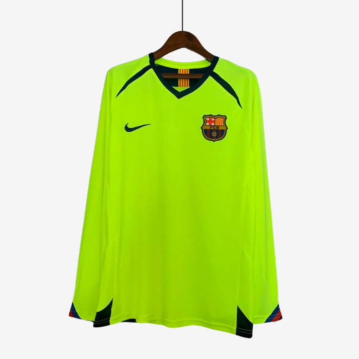 Barcelona 2005/06 Away Jersey Long Sleeve – Retro Version - Image 1