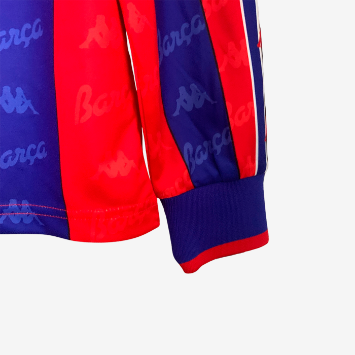 Barcelona 1996/97 Home Jersey Long Sleeve – Retro Version - Image 7