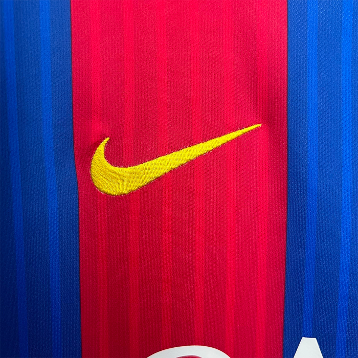 Barcelona 2016/17 Home Jersey Long Sleeve – Retro Version - Image 8