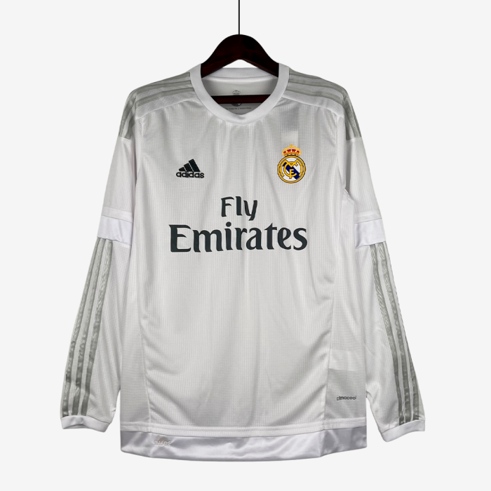 Real Madrid 2015/16 Home Jersey Long Sleeve – Retro Version - Image 1