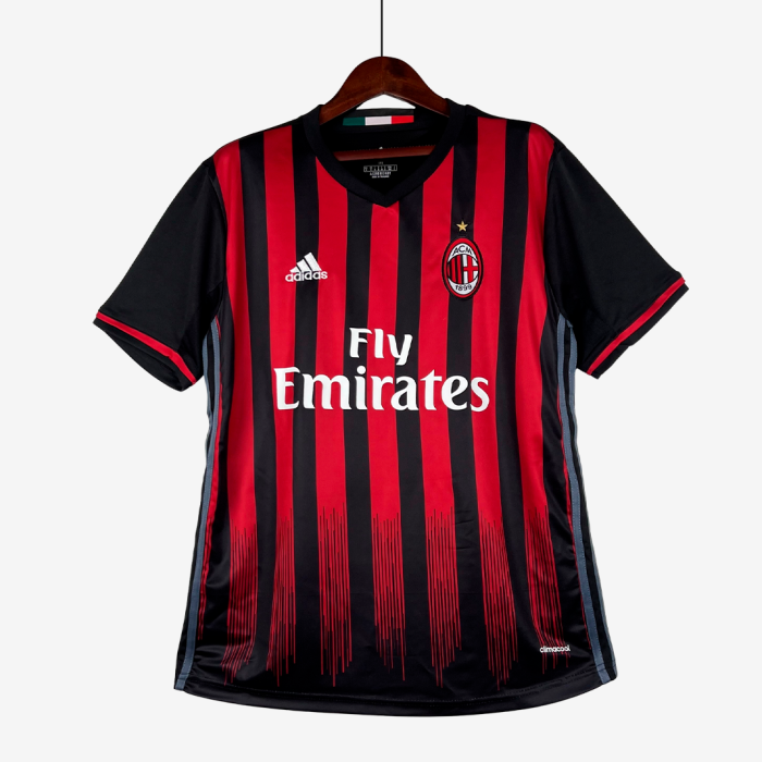 AC Milan 2016/17 Home Jersey – Retro Version - Image 1