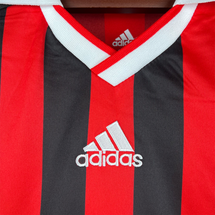 AC Milan 2009/10 Home Jersey Long Sleeve – Retro Version - Image 9