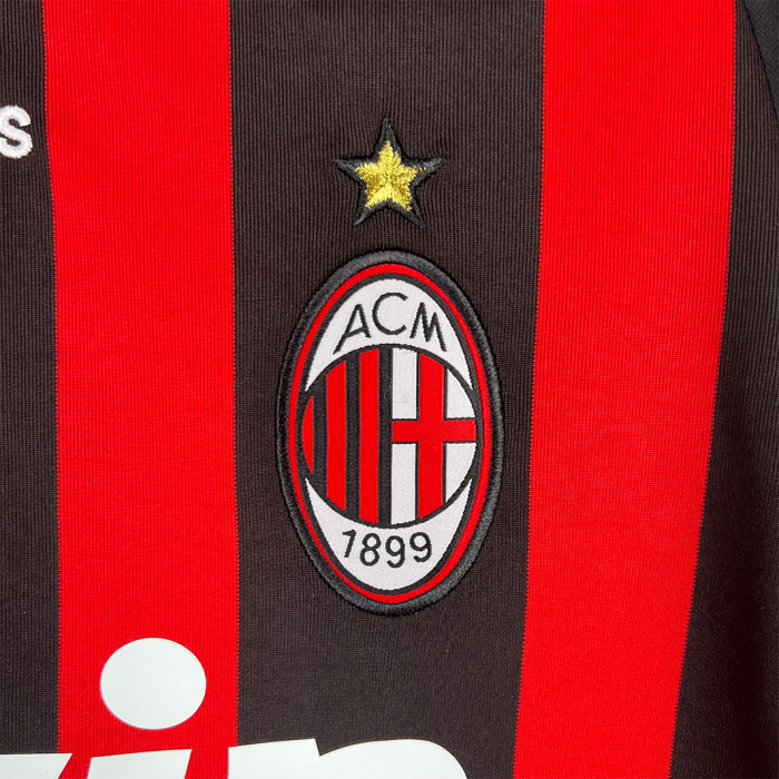 AC Milan 2008/09 Home Jersey Long Sleeve – Retro Version - Image 9