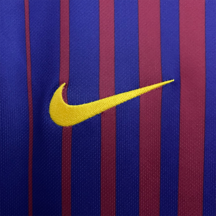 Barcelona 2017/18 Home Jersey Long Sleeve – Retro Version - Image 7