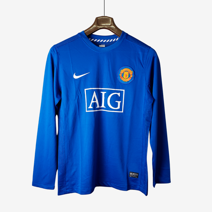 Manchester United 2007/08 Away Jersey Long Sleeve - Retro Version - Image 1