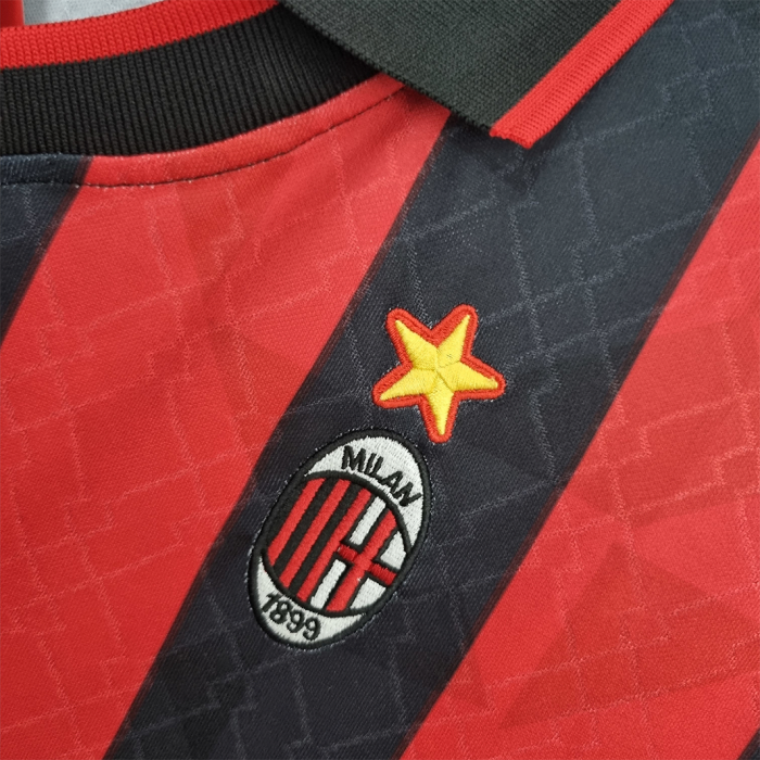 AC Milan 1995/96 Home Jersey – Retro Version - Image 2