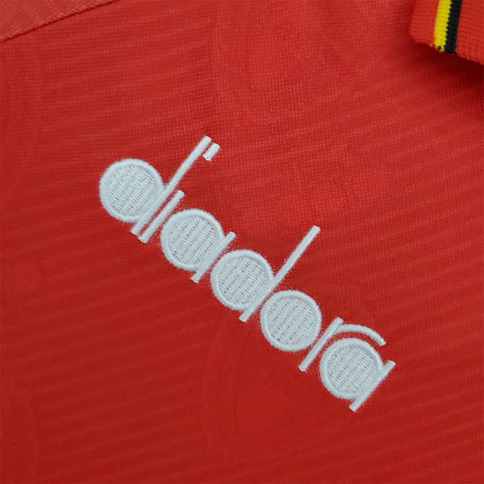 Belgium 1995 Home Jersey – Retro Version - Image 2