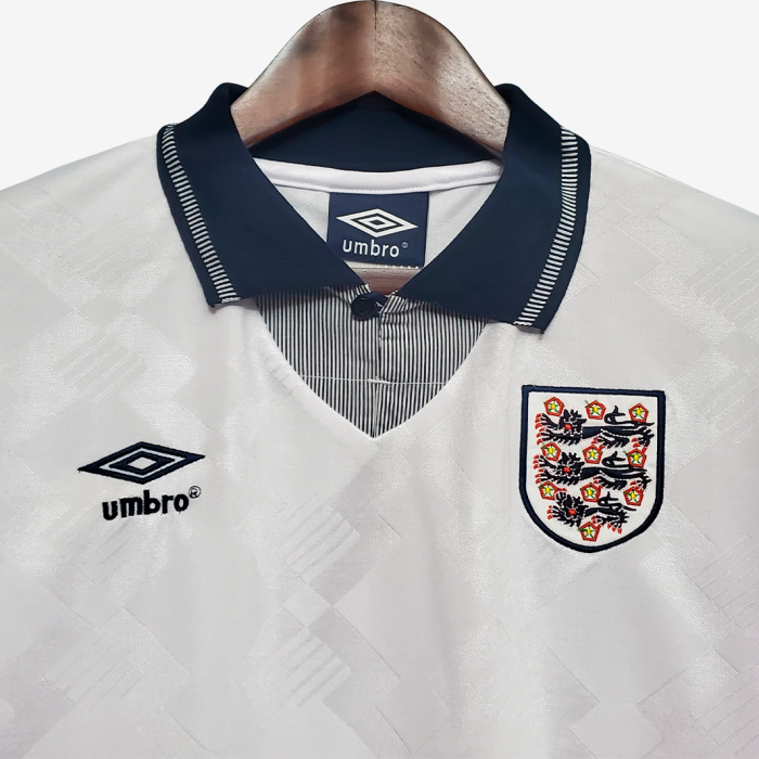 England 1990 Home Jersey - Retro Version - Image 3