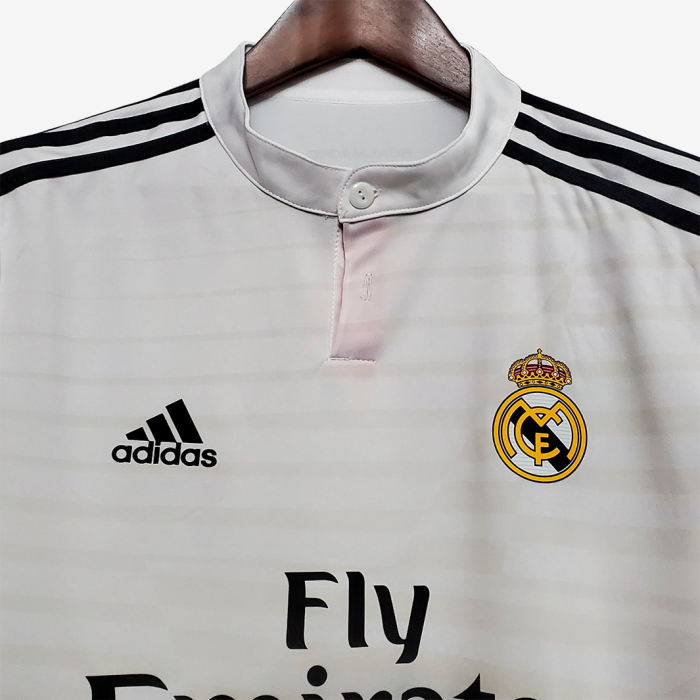 Real Madrid 2014/15 Home Jersey Long Sleeve - Retro Version - Image 3
