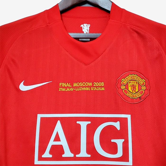Manchester United 2007/08 Home Jersey UCL - Retro Version - Image 3