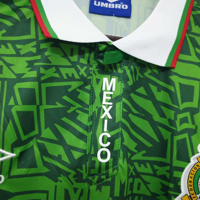 Mexico 1994 Home Jersey - Retro Version - Image 3