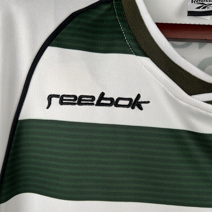 Sporting 2001/03 Home Jersey Long Sleeve - Retro Version - Image 8