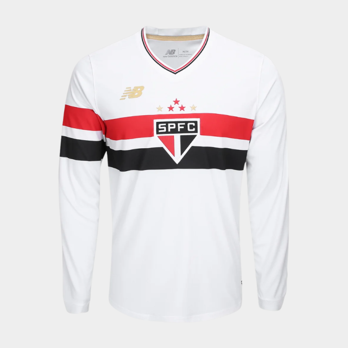 Sao Paulo 2025/26 Home Jersey Long Sleeve – Fan Version - Image 1
