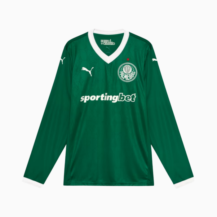Palmeiras 2025/26 Home Jersey Long Sleeve – Fan Version - Image 1
