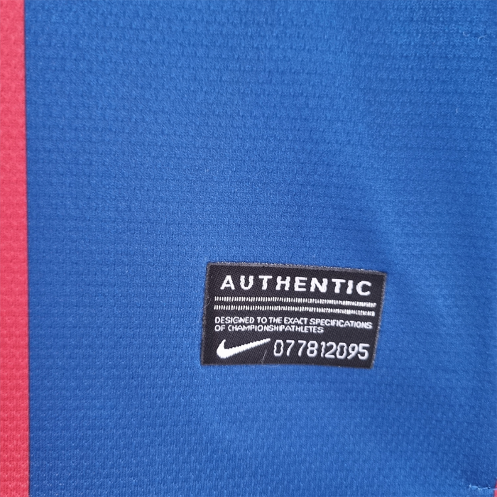 Barcelona 2010/11 Home Jersey Long Sleeve – Retro Version - Image 3