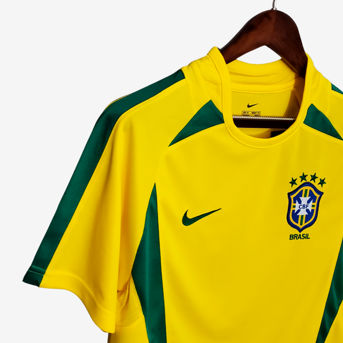 Brazil 2002 Home Jersey – Retro Version - Image 3