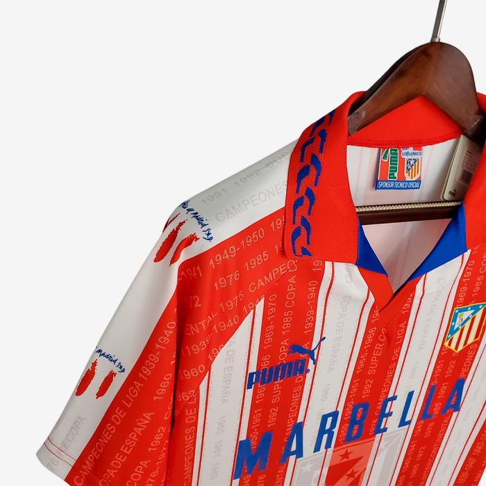 Atletico Madrid 1995/96 Home Jersey – Retro Version - Image 3